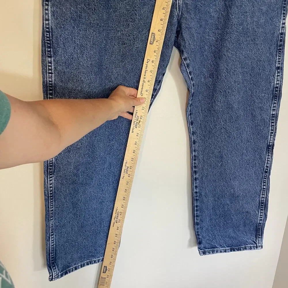 Wrangler 13MWZGK Cowboy Cut‎ Original Fit Blue Denim Jeans Men's 46x30 Rodeo